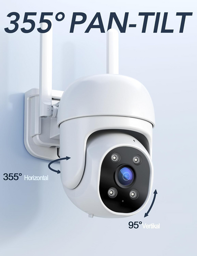 GK2 1080P Cámara de seguridad para exteriores (Osaio-App)