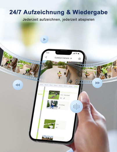 GK2 1080P Cámara de seguridad para exteriores (Osaio-App)