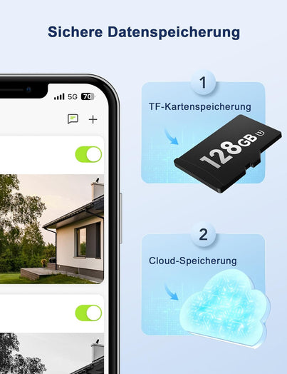 GK2 1080P Cámara de seguridad para exteriores (Osaio-App)