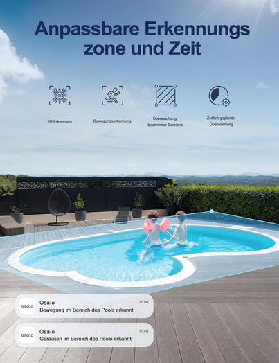 GK2 1080P Cámara de seguridad para exteriores (Osaio-App)